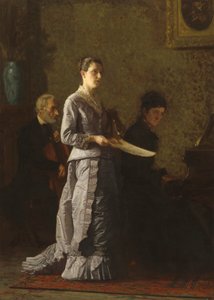 Synger en patetisk sang, 1881 af Thomas Eakins